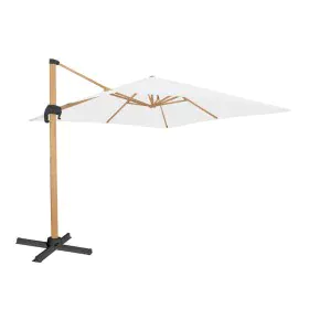 Parasol Tiber Grafite Alumínio Teca 300 x 300 x 250 cm de BigBuy Outdoor, Sombrinhas - Ref: S8700720, Preço: 455,81 €, Descon...