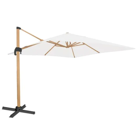 Parasol Tiber Grafite Alumínio Teca 300 x 400 x 250 cm de BigBuy Outdoor, Sombrinhas - Ref: S8700722, Preço: 466,54 €, Descon...