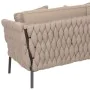 Garden sofa Rebecca Black Light brown Aluminium 86 x 83 x 74 cm by BigBuy Home, Armchairs - Ref: S8700752, Price: 1,00 €, Dis...