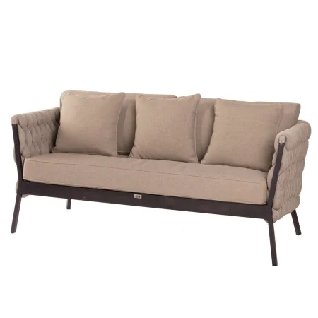 Divano da Giardino Rebecca Nero Marrone Chiaro Alluminio 176 x 83 x 74 cm di BigBuy Home, Divani - Rif: S8700753, Prezzo: 2,0...