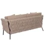 Canapé de jardin Rebecca Noir Marron Clair Aluminium 176 x 83 x 74 cm de BigBuy Home, Canapés - Réf : S8700753, Prix : 2,00 €...