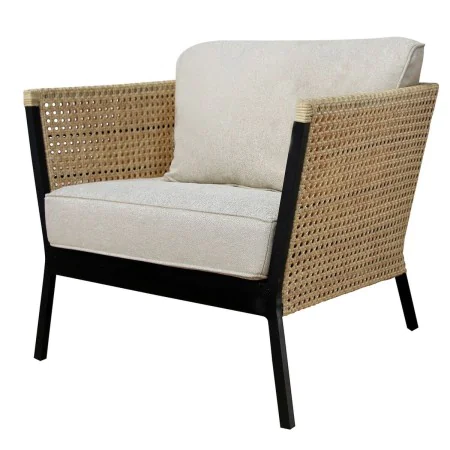 Poltrona de jardim Niva Preto Alumínio 81 x 81 x 72,5 cm de BigBuy Home, Poltronas - Ref: S8700756, Preço: 1,00 €, Desconto: %