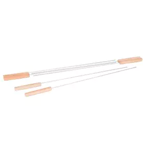 Barbecue Skewer Set Stainless steel 40 x 0,5 x 0,5 cm by BigBuy Garden, Barbecue Skewers - Ref: S8700760, Price: 6,04 €, Disc...