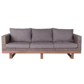 Garden sofa Patsy Grey Aluminium Rattan Acacia 220 x 89 x 64,50 cm by BigBuy Home, Sofas - Ref: S8700767, Price: 1,00 €, Disc...