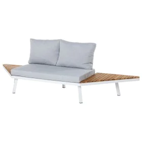 Garden sofa Saskia White Wood Aluminium 260 x 70 x 70 cm by BigBuy Home, Sofas - Ref: S8700768, Price: 446,87 €, Discount: %