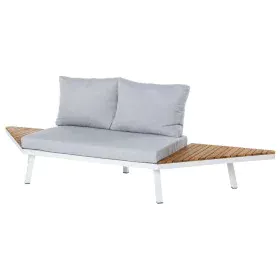 Canapé de jardin Saskia Blanc Bois Aluminium 260 x 70 x 70 cm de BigBuy Home, Canapés - Réf : S8700768, Prix : 477,26 €, Remi...