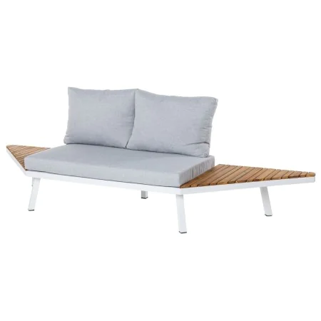 Canapé de jardin Saskia Blanc Bois Aluminium 260 x 70 x 70 cm de BigBuy Home, Canapés - Réf : S8700768, Prix : 446,87 €, Remi...