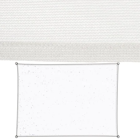 Voiles d'ombrage Blanc Polyéthylène 350 x 1 x 500 cm de BigBuy Garden, Voiles d'ombrage - Réf : S8700771, Prix : 56,12 €, Rem...