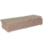 Chaise longue Patsy Marron Clair Naturel 200 x 70 x 41 cm de BigBuy Outdoor, Bains de soleil - Réf : S8700785, Prix : 563,06 ...