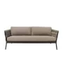 Divano da Giardino Rebecca Nero Marrone Chiaro Alluminio 206 x 83 x 74 cm di BigBuy Home, Divani - Rif: S8700786, Prezzo: 3,0...