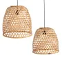 Suspension Naturel Bambou 42 x 42 x 42 cm (2 Unités) de BigBuy Home, Suspensions - Réf : S8800115, Prix : 103,44 €, Remise : %