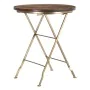 Side table 66 x 66 x 78 cm Golden Wood Brown Iron by BigBuy Home, Side Tables - Ref: S8800268, Price: 189,57 €, Discount: %