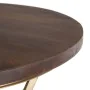 Side table 66 x 66 x 78 cm Golden Wood Brown Iron by BigBuy Home, Side Tables - Ref: S8800268, Price: 189,57 €, Discount: %