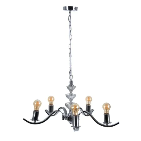 Candeeiro de teto 63,5 x 60,5 x 91 cm Cristal Metal Prata de BigBuy Home, Iluminação suspensa - Ref: S8800323, Preço: 78,05 €...