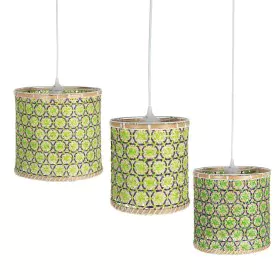 Ceiling Light 32 x 32 x 29 cm Natural Green Bamboo 220 V 40 W (3 Units) by BigBuy Home, Pendant Lights - Ref: S8800334, Price...