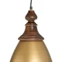 Ceiling Light 21 x 21 x 37 cm Golden Wood Iron 220 V Mango wood 240 V by BigBuy Home, Pendant Lights - Ref: S8800367, Price: ...