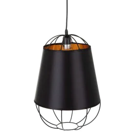 Candeeiro de teto Preto Dourado Metal 30 x 30 x 41 cm de BigBuy Home, Iluminação suspensa - Ref: S8800382, Preço: 31,07 €, De...