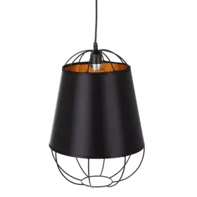 Lampadario Nero Dorato Metallo 30 x 30 x 41 cm di BigBuy Home, Lampade a sospensione - Rif: S8800382, Prezzo: 31,07 €, Sconto: %