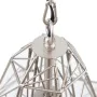 Candeeiro de teto 30 x 30 x 36 cm Metal Prata de BigBuy Home, Iluminação suspensa - Ref: S8800485, Preço: 31,38 €, Desconto: %