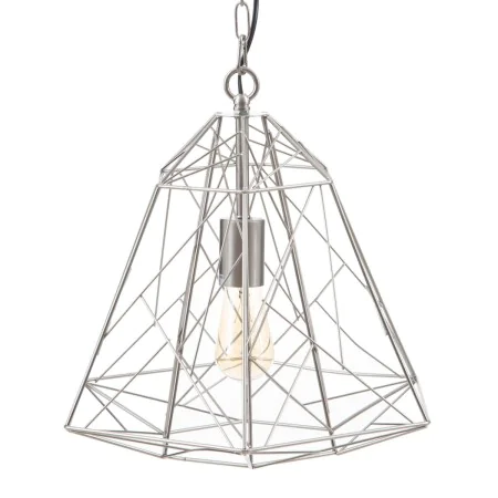 Lampadario Metallo Argento 34 x 34 x 38 cm di BigBuy Home, Lampade a sospensione - Rif: S8800486, Prezzo: 36,22 €, Sconto: %