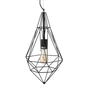 Ceiling Light Black Metal 26 x 26 x 46 cm by BigBuy Home, Pendant Lights - Ref: S8800491, Price: 28,07 €, Discount: %