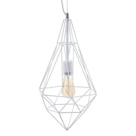 Candeeiro de teto Metal 26 x 26 x 46 cm Branco de BigBuy Home, Iluminação suspensa - Ref: S8800499, Preço: 35,40 €, Desconto: %