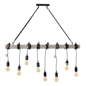 Lámpara de Techo 107 x 5 x 15 cm Negro Metal de BigBuy Home, Iluminación colgante - Ref: S8800575, Precio: 124,01 €, Descuent...