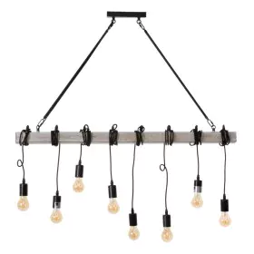 Candeeiro de teto 107 x 5 x 15 cm Preto Metal de BigBuy Home, Iluminação suspensa - Ref: S8800575, Preço: 129,47 €, Desconto: %