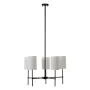 Lampadario 64 x 64 x 38 cm Nero Metallo Bianco Ø 18 cm di BigBuy Home, Lampade a sospensione - Rif: S8800576, Prezzo: 110,45 ...