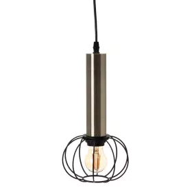 Ceiling Light Black Golden Metal 16 x 16 x 30 cm by BigBuy Home, Pendant Lights - Ref: S8800678, Price: 31,16 €, Discount: %