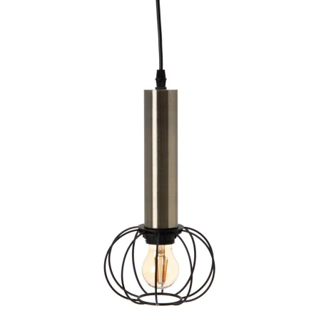 Suspension Noir Doré Métal 16 x 16 x 30 cm de BigBuy Home, Suspensions - Réf : S8800678, Prix : 31,16 €, Remise : %