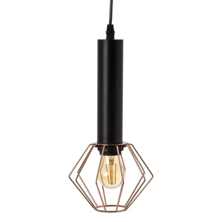 Candeeiro de teto Preto Metal Cobre Ø 15 cm 15 x 15 x 30 cm de BigBuy Home, Iluminação suspensa - Ref: S8800679, Preço: 29,91...