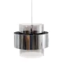 Suspension 28 x 28 x 120 cm Verre Métal Argent Ø 28 cm de BigBuy Home, Suspensions - Réf : S8800689, Prix : 67,77 €, Remise : %