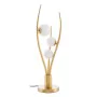 Lampe de bureau Doré Métal Verre Fer Hierro/Cristal 28 W 220 V 240 V 220 -240 V 22 x 22 x 70 cm de BigBuy Home, Lampes de che...