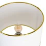 Lampe de bureau Blanc Doré Lin Céramique 60 W 220 V 240 V 220-240 V 34 x 34 x 51 cm de BigBuy Home, Lampes de chevet - Réf : ...