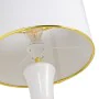 Lampada da tavolo Bianco Dorato Lino Ceramica 60 W 220 V 240 V 220-240 V 34 x 34 x 51 cm di BigBuy Home, Lampade da tavolo e ...