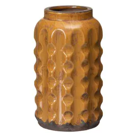 Vase 17 x 17 x 29 cm Ceramic Mustard by BigBuy Home, Vases - Ref: S8801224, Price: 22,22 €, Discount: %