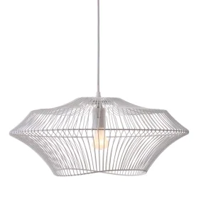 Candeeiro de teto 48,5 x 48,5 cm Metal Branco de BigBuy Home, Iluminação suspensa - Ref: S8801228, Preço: 76,33 €, Desconto: %