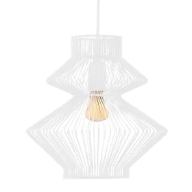 Candeeiro de teto Metal Branco 28 x 28 x 28 cm de BigBuy Home, Iluminação suspensa - Ref: S8801249, Preço: 50,70 €, Desconto: %