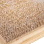 Snack tray 45 x 31 x 5 cm Sheets Natural Wood Rattan 3 Pieces by BigBuy Home, Plates and dishes - Ref: S8801305, Price: 39,37...