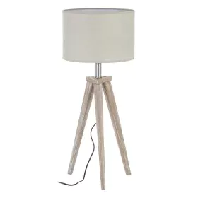 Lámpara de mesa Blanco Madera 60 W 240V 220 V 240 V 30 x 30 x 71 cm de BigBuy Home, Lámparas de mesa y mesilla de noche - Ref...