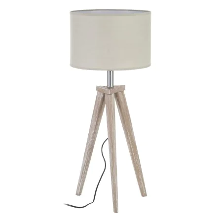 Lámpara de mesa Blanco Madera 60 W 240V 220 V 240 V 30 x 30 x 71 cm de BigBuy Home, Lámparas de mesa y mesilla de noche - Ref...