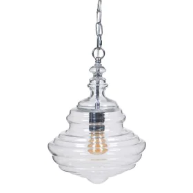 Lampadario 28 x 28 x 36 cm Cristallo Metallo Argento di BigBuy Home, Lampade a sospensione - Rif: S8801447, Prezzo: 79,16 €, ...