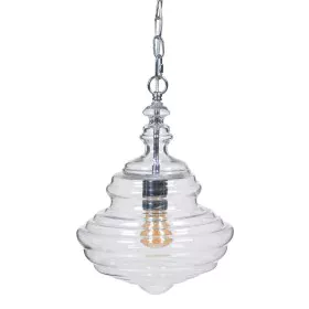 Ceiling Light 28 x 28 x 36 cm Crystal Metal Silver by BigBuy Home, Pendant Lights - Ref: S8801447, Price: 81,69 €, Discount: %