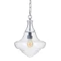 Candeeiro de teto 28 x 28 x 33 cm Cristal Metal Prata de BigBuy Home, Iluminação suspensa - Ref: S8801448, Preço: 76,33 €, De...