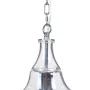 Candeeiro de teto 28 x 28 x 33 cm Cristal Metal Prata de BigBuy Home, Iluminação suspensa - Ref: S8801448, Preço: 76,33 €, De...