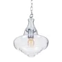 Candeeiro de teto 28 x 28 x 33 cm Cristal Metal Prata de BigBuy Home, Iluminação suspensa - Ref: S8801448, Preço: 76,33 €, De...