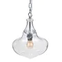 Candeeiro de teto 28 x 28 x 33 cm Cristal Metal Prata de BigBuy Home, Iluminação suspensa - Ref: S8801448, Preço: 76,33 €, De...