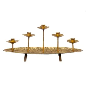 Castiçais 50,5 x 17,5 x 21 cm Dourado Metal de BigBuy Home, Candelabros e suportes para velas - Ref: S8801640, Preço: 34,11 €...