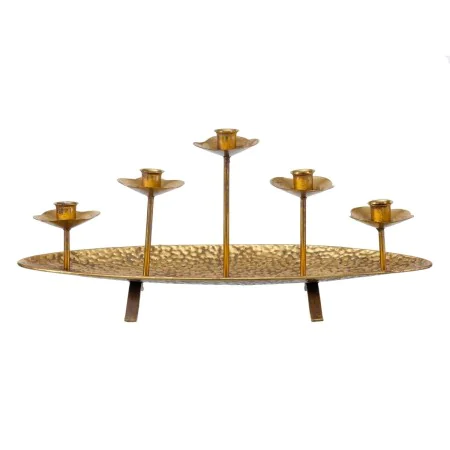 Candleholder 50,5 x 17,5 x 21 cm Golden Metal by BigBuy Home, Candelabras and candle holders - Ref: S8801640, Price: 34,11 €,...